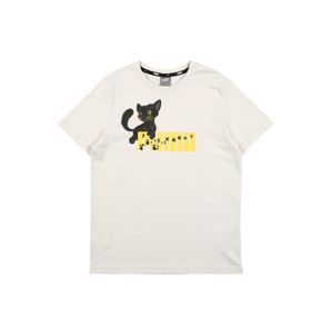 PUMA Funkční tričko 'Animals Tee'  bílá / žlutá / černá