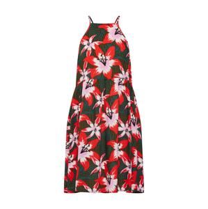 Noisy May Letní šaty 'Alpha'  olivová / petrolejová / červená / černá