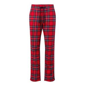 HOLLISTER Pyžamové kalhoty  tmavě modrá / červená / bílá