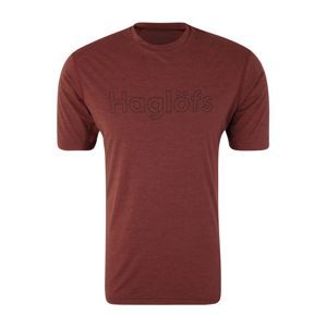 Haglöfs Funkční tričko 'Ridge Tee Men'  rezavě červená