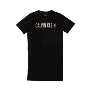 Calvin Klein Underwear Noční košilka 'NIGHTDRESS'  zlatá / černá