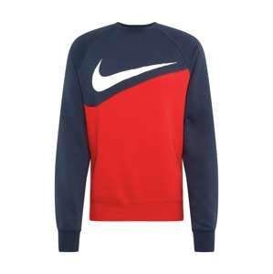 Nike Sportswear Mikina 'SWOOSH'  námořnická modř / červená / bílá