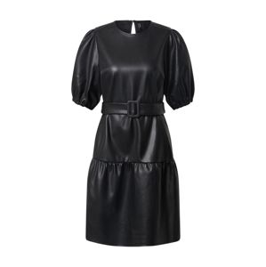 Vero Moda Tall Šaty 'VMSERENA COATED BELT 2/4 DRESS EXP TALL'  černá