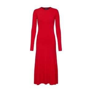 POLO RALPH LAUREN Šaty 'LS DRESS-LONG SLEEVE-CASUAL DRESS'  červená