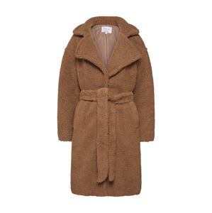 NA-KD Zimní kabát 'midi teddy coat'  hnědá