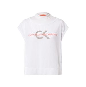 Calvin Klein Performance Funkční tričko  oranžová / přírodní bílá / šedá