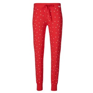 Skiny Pyžamové kalhoty  červená / bílá