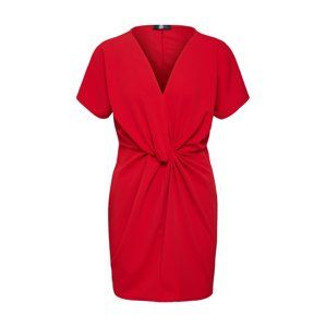 Missguided Šaty 'KNOT FRONT SHIFT DRESS'  červená