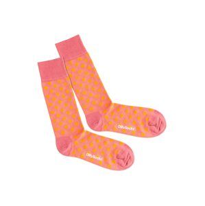 DillySocks Ponožky 'Salmonella'  pink / oranžová