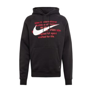 Nike Sportswear Mikina 'SWOOSH'  bílá / červená / černá