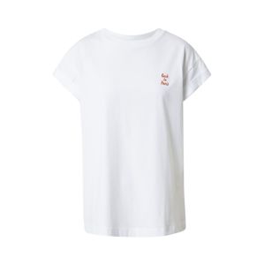 Rich & Royal Tričko 'Boyfriend Shirt'  oranžová / bílá