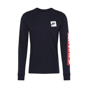 Nike Sportswear Tričko 'M NSW LS TEE JDI BMPR'  černá / červená