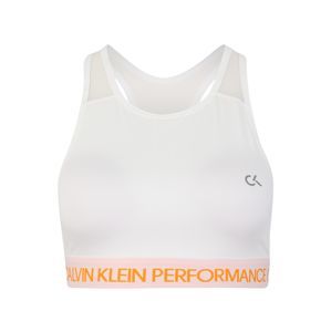 Calvin Klein Performance Sportovní podprsenka  oranžově červená / bílá