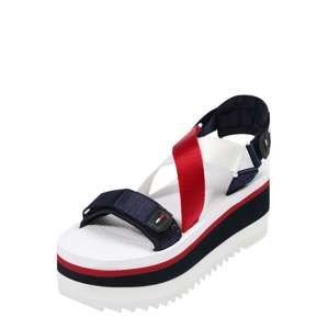 Tommy Jeans Páskové sandály 'COLETTE'  modrá / červená / bílá