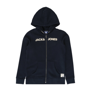 Jack & Jones Junior Mikina 'HISTORY'  námořnická modř / bílá