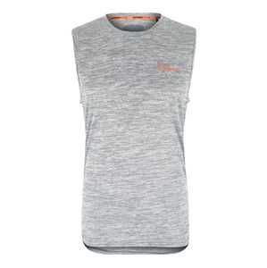 Superdry Funkční tričko 'ACTIVE LOOSE'  světle šedá / oranžová