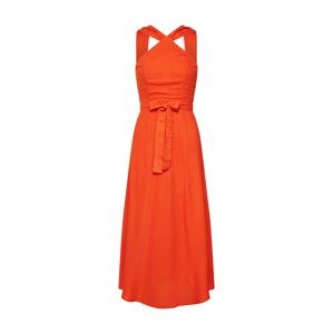 VERO MODA Letní šaty 'VMSANSA SL MIDI DRESS'  oranžově červená