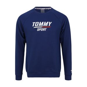 Tommy Sport Sportovní mikina  bílá / modrá