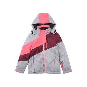 KILLTEC Outdoorová bunda 'Larita'  světle šedá / pink / tmavě červená