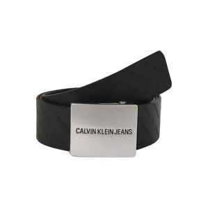 Calvin Klein Jeans Opasek 'UNIFORM PLAQUE 38 MM'  černá