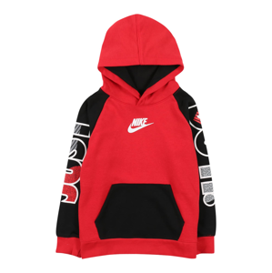 Nike Sportswear Mikina  černá / červená / bílá / šedá