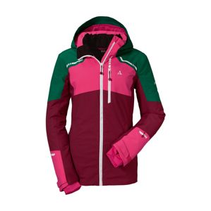Schöffel Outdoorová bunda 'Axams3'  tmavě zelená / bobule / pink