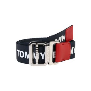 Tommy Jeans Opasek 'WEBBING 3.5'  červená / tmavě modrá / bílá