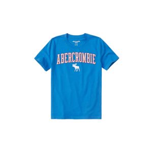 Abercrombie & Fitch Tričko 'SB19-FEB'  modrá / svítivě červená / bílá