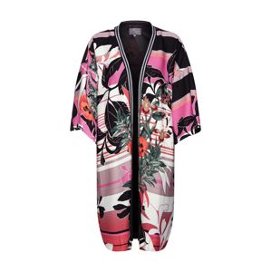 CULTURE Kimono 'Nawal'  korálová / černá / bílá