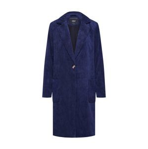 ONLY Přechodný kabát 'onlASTRID CORDOROY COAT OTW'  noční modrá