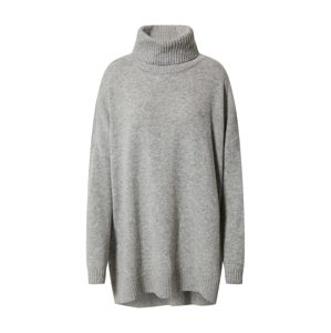 basic apparel Maxi svetr  šedý melír