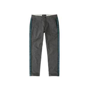 Abercrombie & Fitch Chino kalhoty 'SIDE TAPE CHINO 2CC'  pastelová modrá / šedá