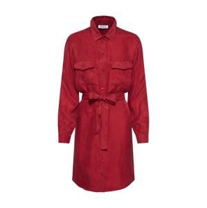 EDITED Košilové šaty 'Farha'  červená / bordó