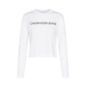 Calvin Klein Jeans Tričko 'INSTITUTIONAL'  bílá
