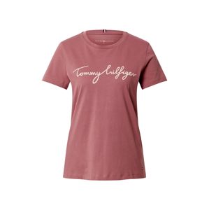 TOMMY HILFIGER Tričko  pastelově červená / bílá