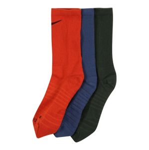 NIKE Sportovní ponožky 'Pro Everyday Max'  tmavě zelená / modrá / tmavě oranžová