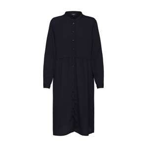 OBJECT Košilové šaty 'OBJMOLLY L/S SHIRT DRESS NOOS'  černá