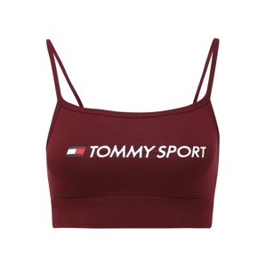 Tommy Sport Sportovní podprsenka  bílá / vínově červená