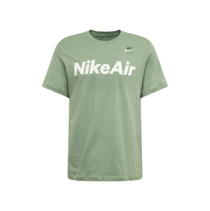 Nike Sportswear Tričko  světle zelená / bílá