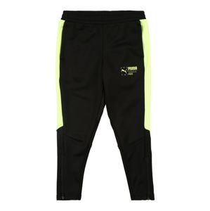 PUMA Sportovní kalhoty 'Poly'  svítivě žlutá / černá