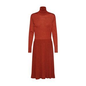 Calvin Klein Úpletové šaty 'SUPERFINE'  rezavě červená