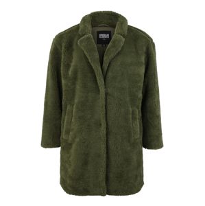 Urban Classics Curvy Přechodný kabát 'Sherpa Coat'  olivová