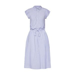 GAP Letní šaty 'SOFT SHIRT MIDI DRESS'  modrá / bílá