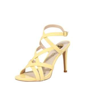 BUFFALO Páskové sandály 'EVIA'  pastelově žlutá