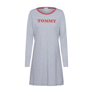 Tommy Hilfiger Underwear Noční košilka  šedý melír / pastelově červená