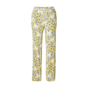 ETAM Pyžamové kalhoty 'ILMA'  žlutá / bílá / tmavě šedá