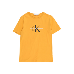 Calvin Klein Jeans Tričko  žlutá / bílá / černá