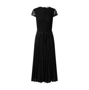Dorothy Perkins (Tall) Šaty 'BLACK ALICE PLEAT DRESS'  černá