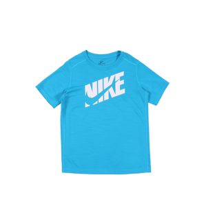 NIKE Funkční tričko  nebeská modř / bílá