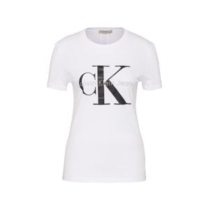 Calvin Klein Jeans Tričko 'SHRUNKEN'  černá / bílá